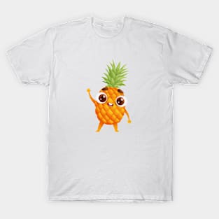 Cheerful Pineapple with Big Eyes T-Shirt